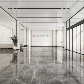 现代公司大堂3D模型下载